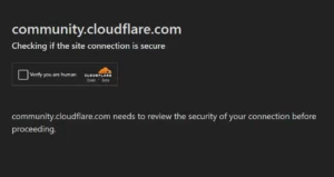 Cloudflare human check