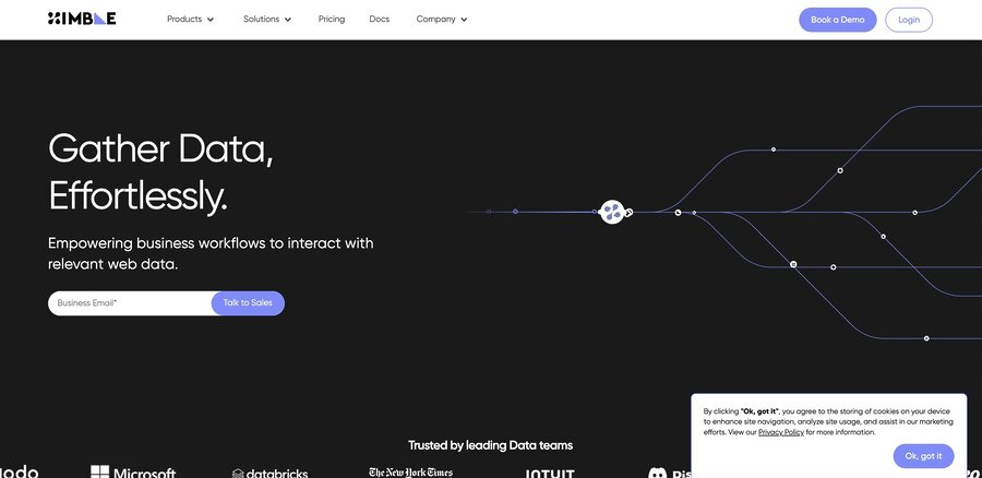 Nimbleway homepage