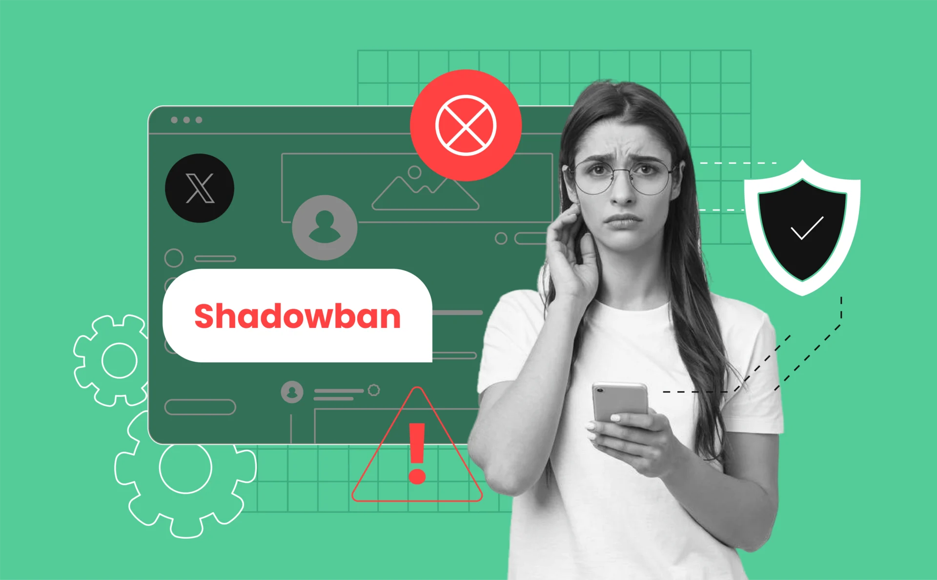 An illustration of how to identify and recover from a shadowban