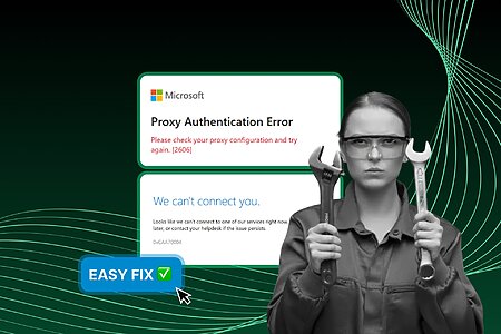 How to fix Proxy Authentication Error 2606