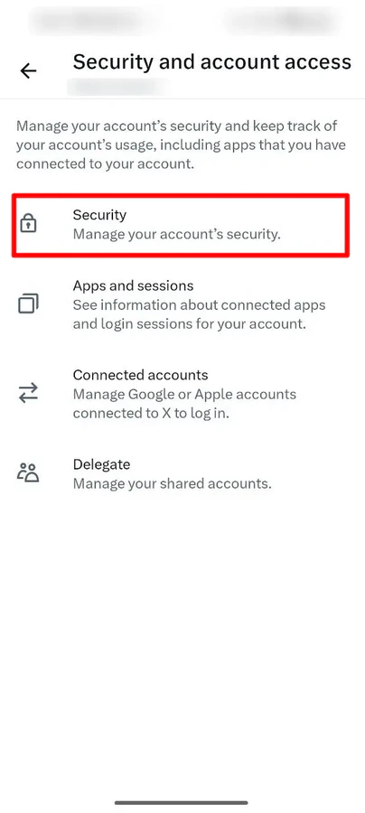 Go to Twitter Settings