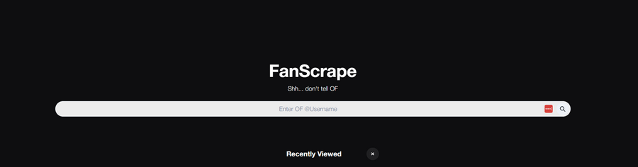Fanscrape web page