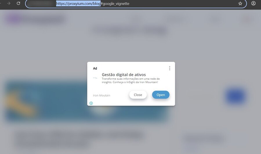 Ads banner on Proxyium's blog