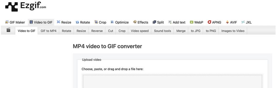 Use Ezgif to convert an MP4 when you download Twitter GIF content