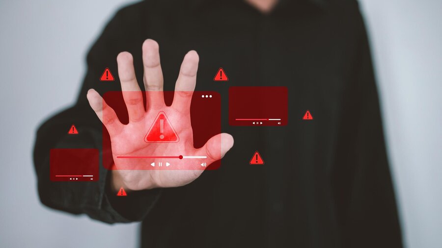 A chaotic screen with multiple tabs + warning signals